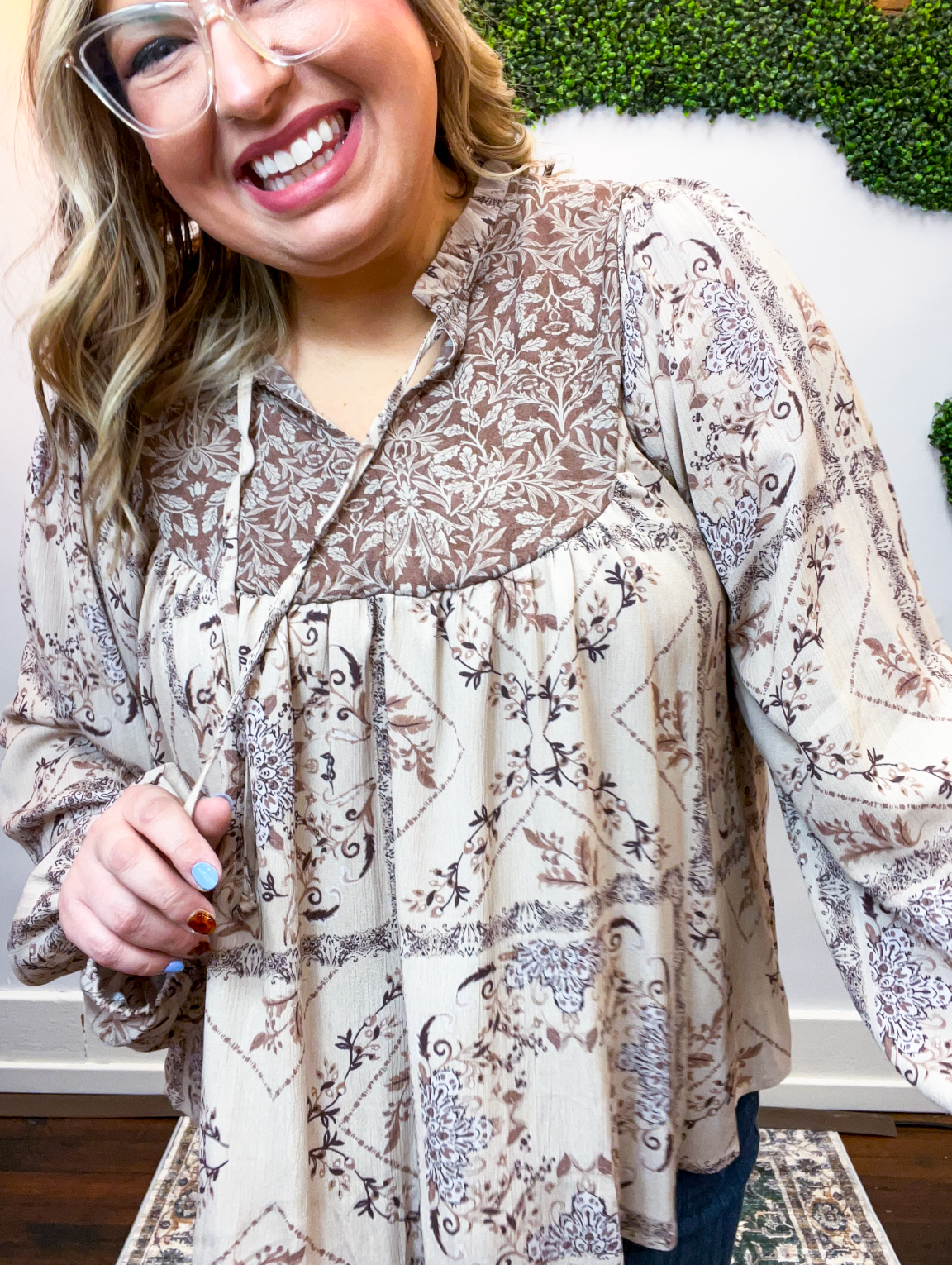 Sunny Prairie Frill Top