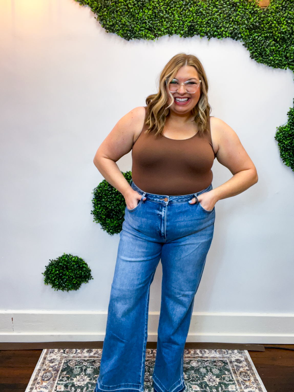 High Rise Ankle Straight Jeans by Risen in Medium Wash