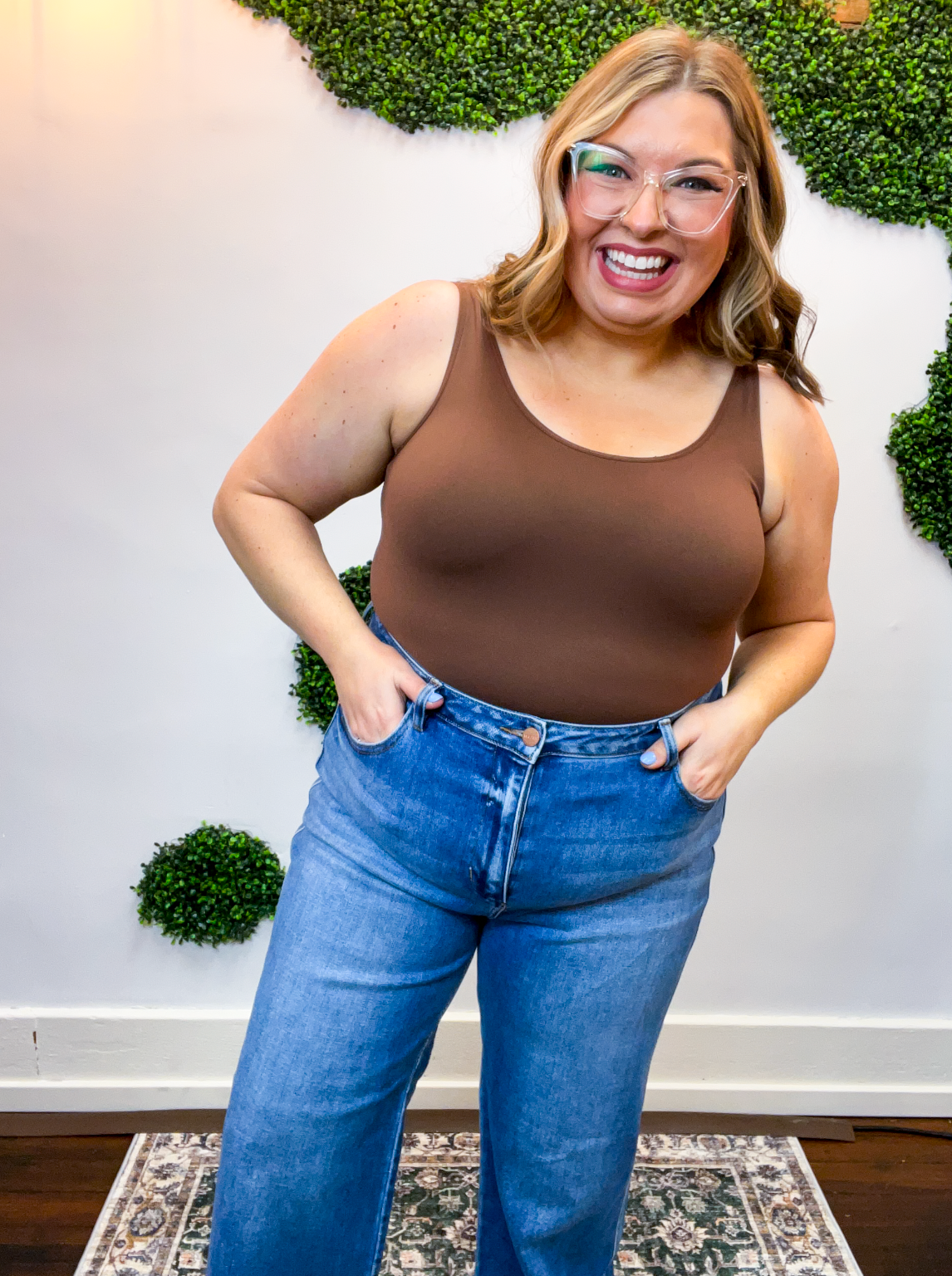 High Rise Ankle Straight Jeans by Risen in Medium Wash