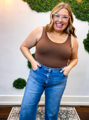 High Rise Ankle Straight Jeans by Risen in Medium Wash