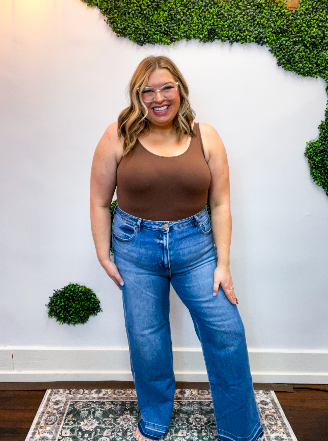 High Rise Ankle Straight Jeans by Risen in Medium Wash