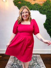 Ever After Red Mini Dress