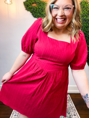 Ever After Red Mini Dress