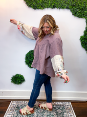 Pressed Petals Patchwork Tunic by Easel