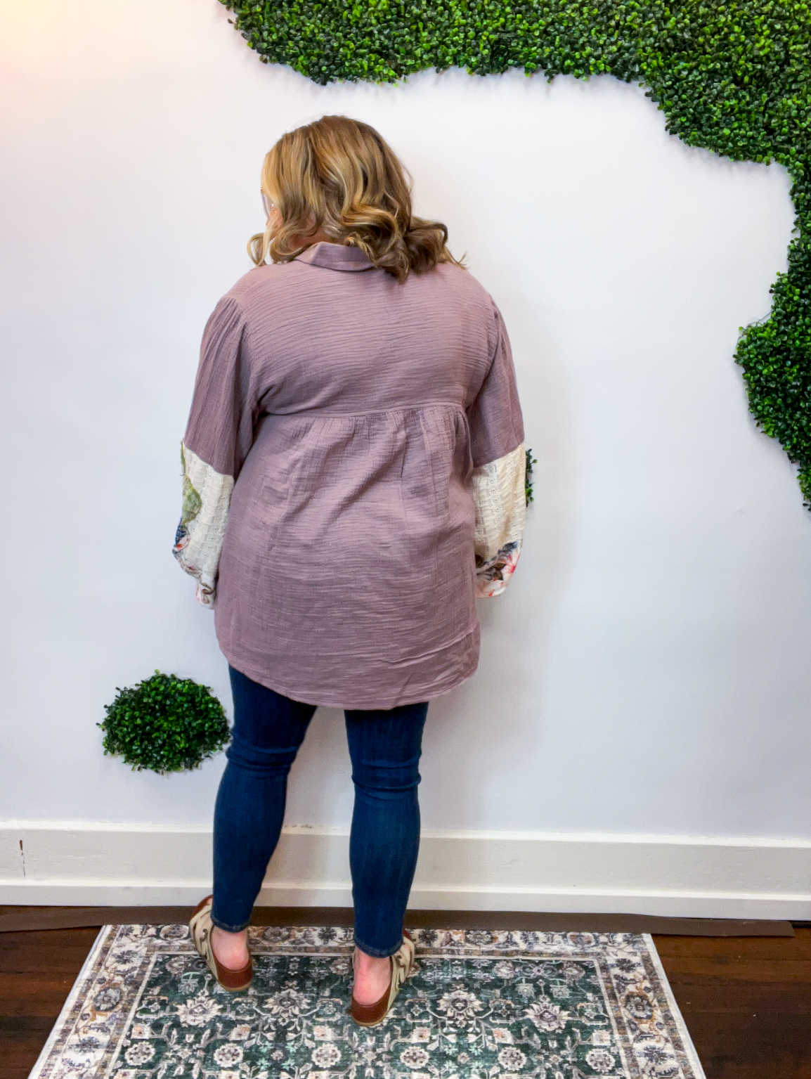 Pressed Petals Patchwork Tunic by Easel