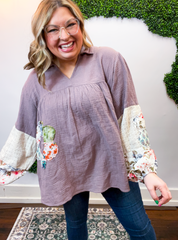Pressed Petals Patchwork Tunic by Easel