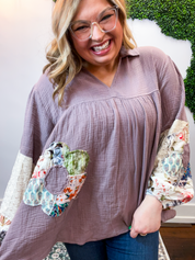 Pressed Petals Patchwork Tunic by Easel