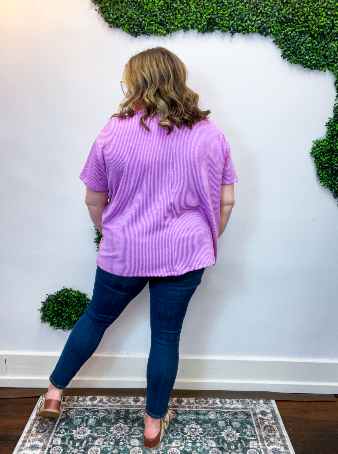Ripple & Relax Pocket Top in Spring Violet