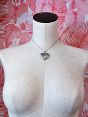 Stainless Steel Tarnish Free Locket Heart Necklace in Silver *Final Sale*
