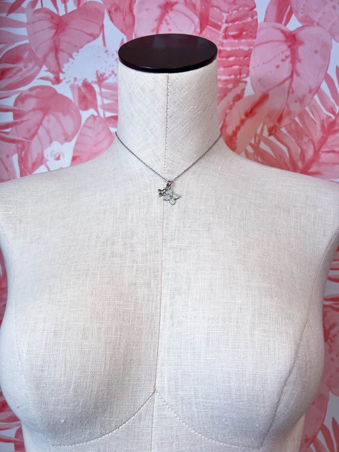 Stainless Steel Tarnish Free Star & Cross Necklace in Silver *Final Sale*