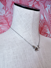Mini Bow Ribbon Necklace in Gold *Final Sale*