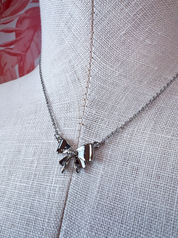 Mini Bow Ribbon Necklace in Gold *Final Sale*