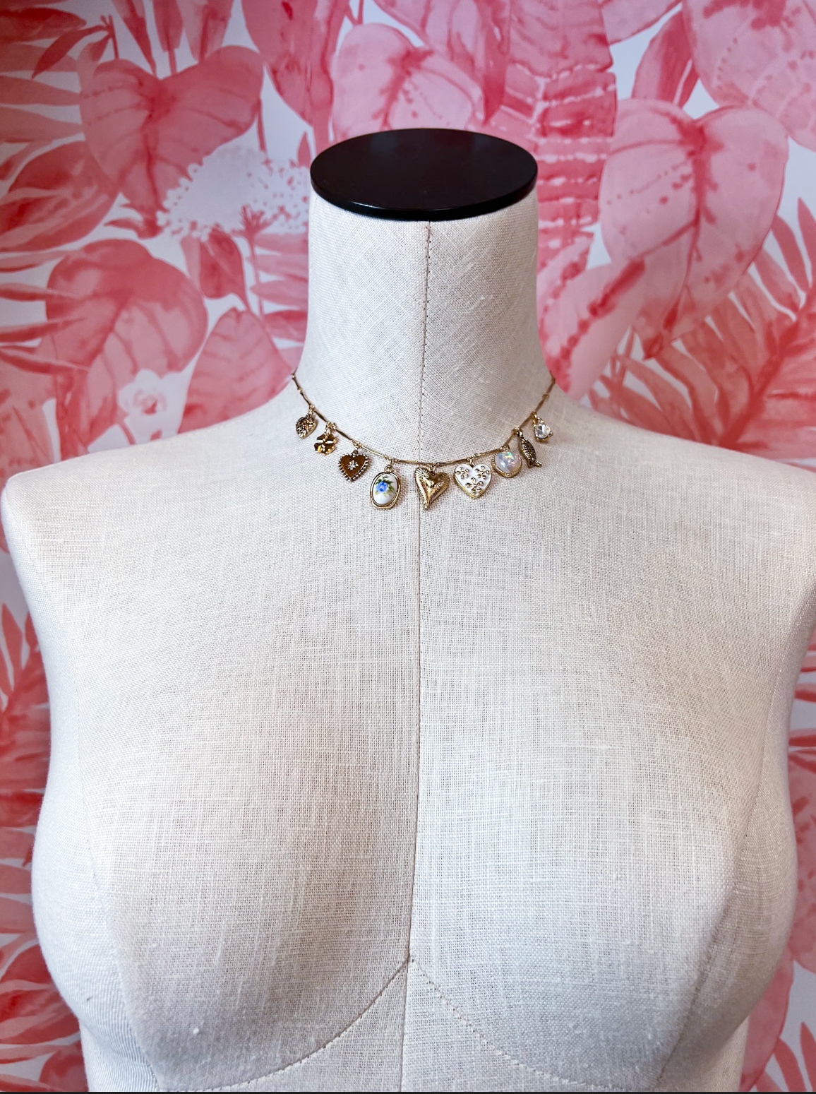 Hearts Clover Fish & More Charm Necklace *Final Sale*