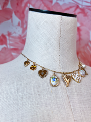 Hearts Clover Fish & More Charm Necklace *Final Sale*