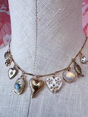 Hearts Clover Fish & More Charm Necklace *Final Sale*