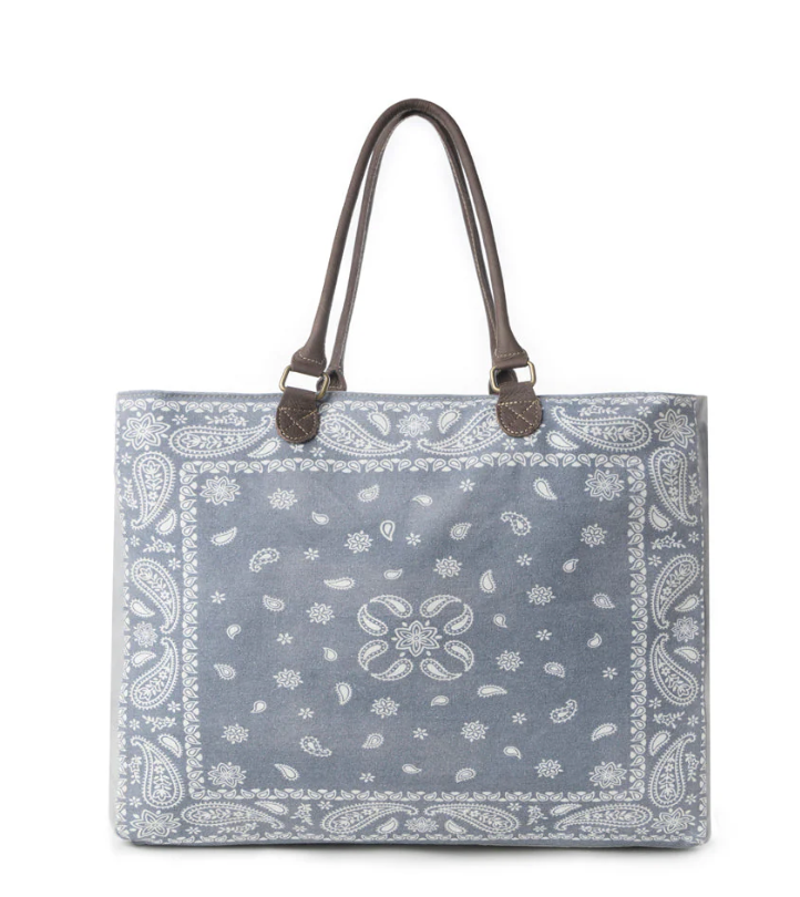 Myra | Paisley Plains Weekender Bag in Cowboy Blue *FINAL SALE*
