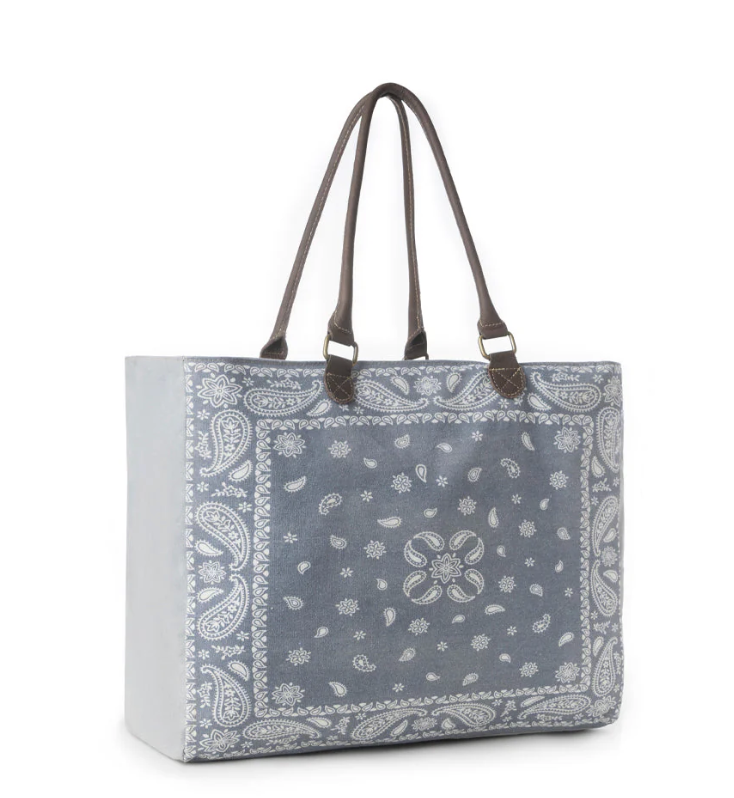 Myra | Paisley Plains Weekender Bag in Cowboy Blue *FINAL SALE*