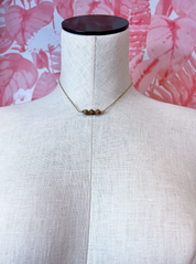 Wire Wrapped Semi Precious Stone Necklace in Picture Jasper *Final Sale*