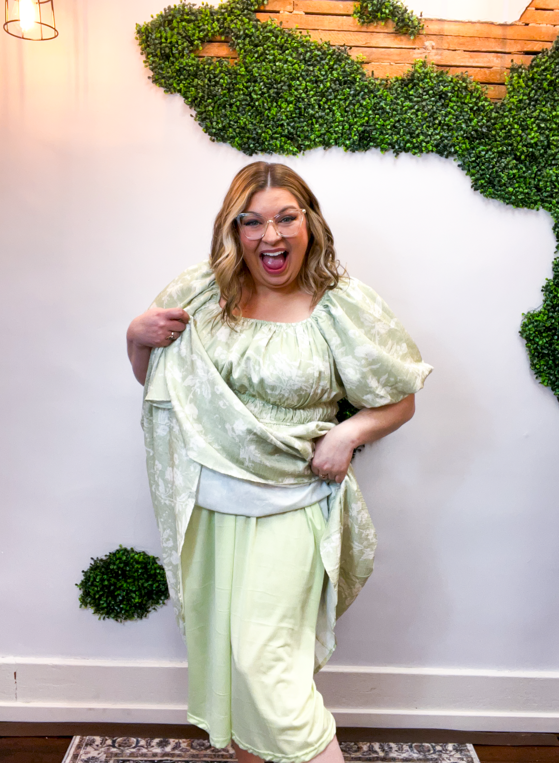 Meadowlight Whimsy Midi Dress