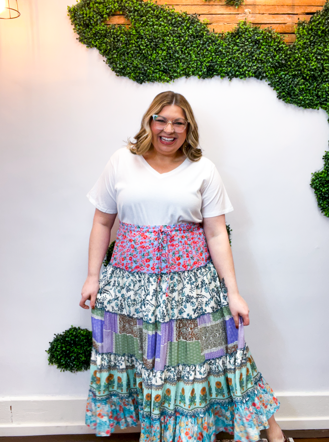 Easel | Mixed Feelings Maxi Skirt