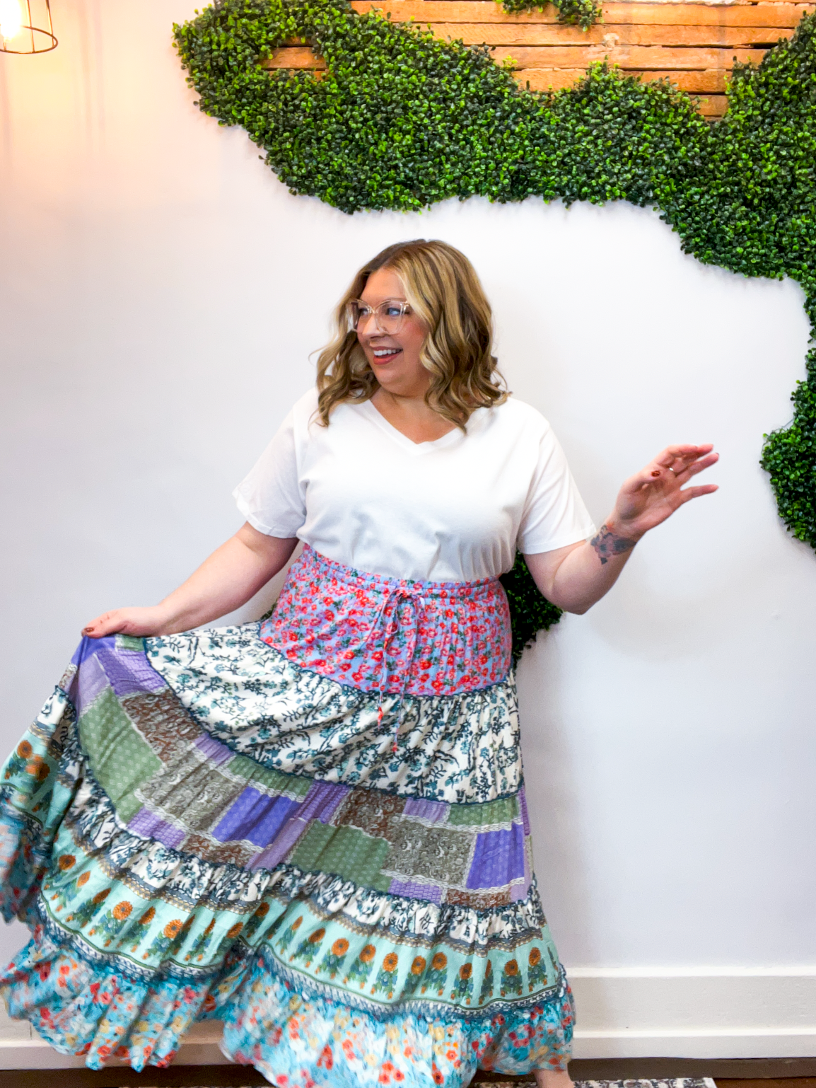 Easel | Mixed Feelings Maxi Skirt