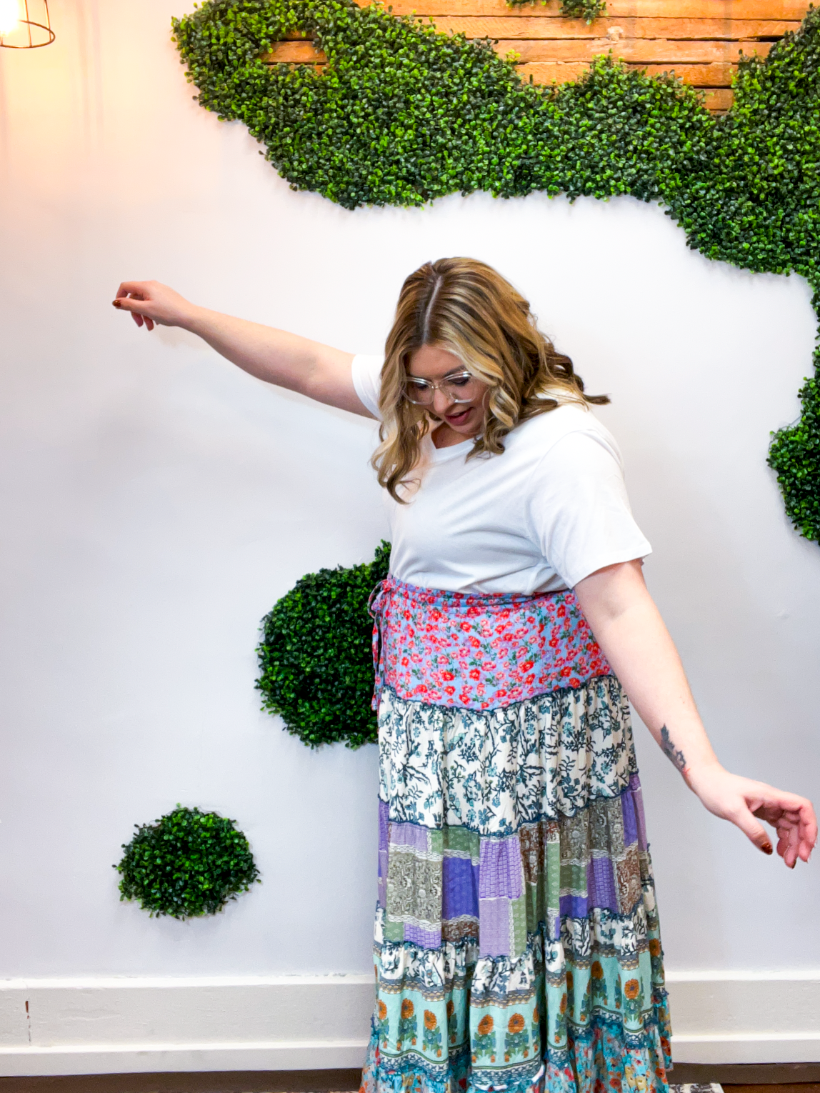 Easel | Mixed Feelings Maxi Skirt