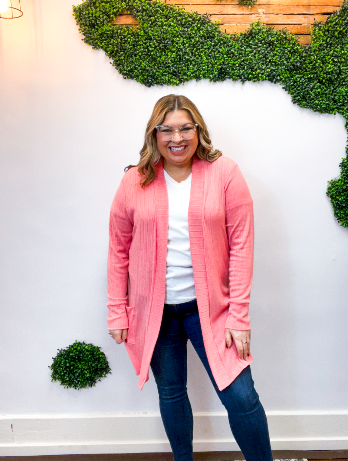 Fresh Start Coral Cardigan