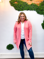 Fresh Start Coral Cardigan