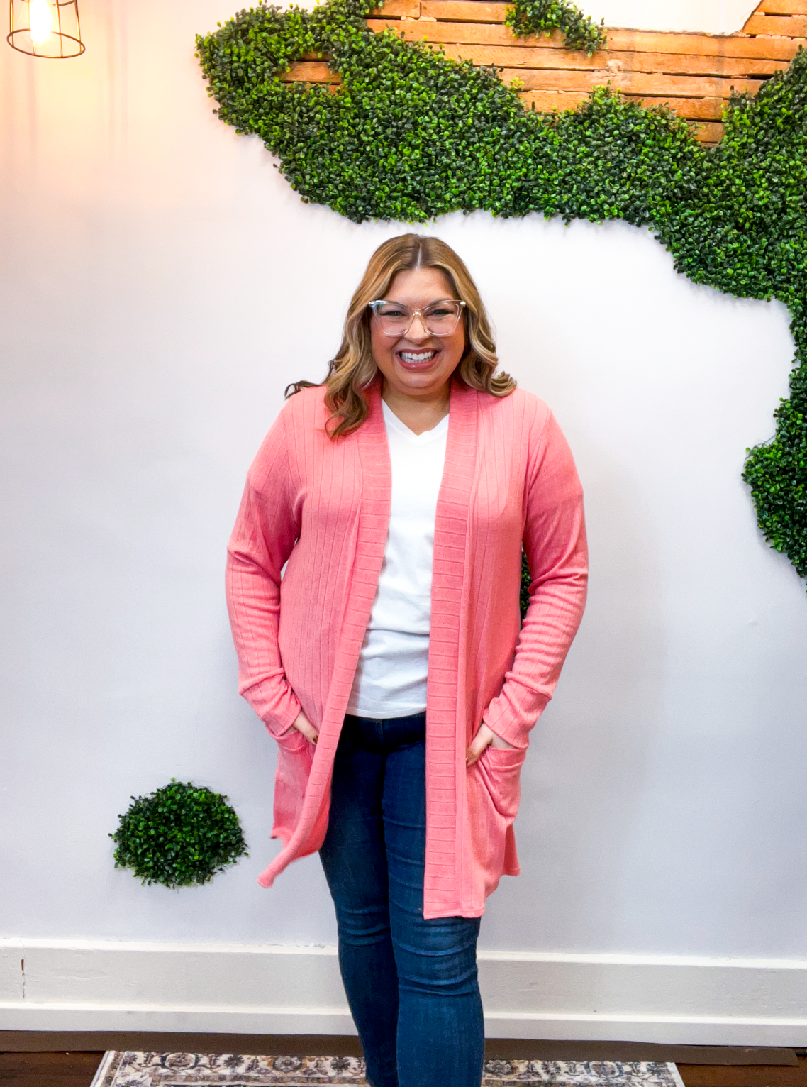 Fresh Start Coral Cardigan