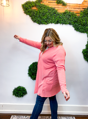 Fresh Start Coral Cardigan