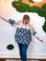 Painted Path Babydoll Top