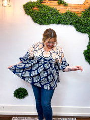 Painted Path Babydoll Top