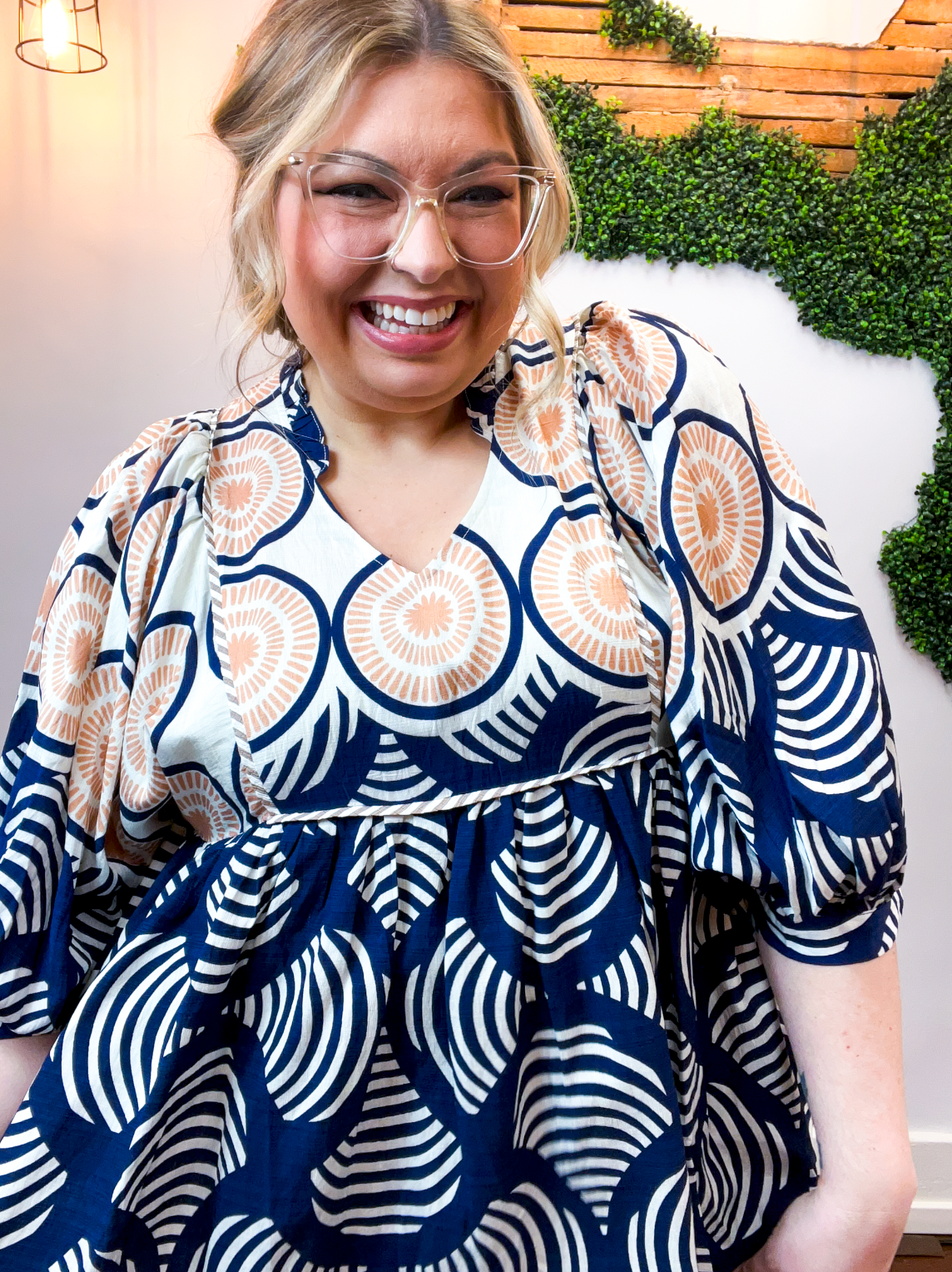 Painted Path Babydoll Top