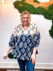 Painted Path Babydoll Top