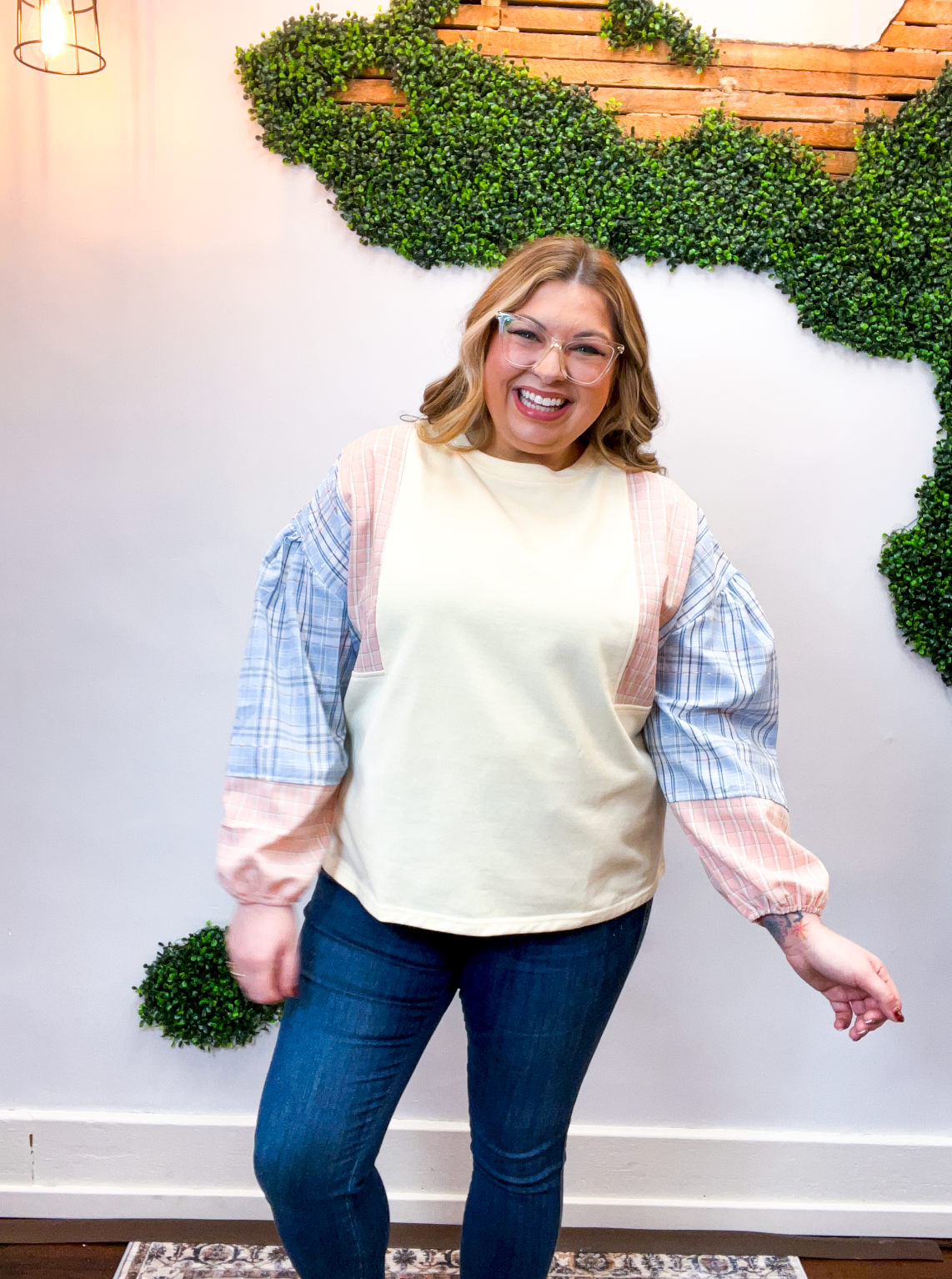 Picnic Plans Plaid Top in Banana Yellow *40% OFF* ALL SALES ARE FINAL*
