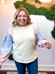 Picnic Plans Plaid Top in Banana Yellow *40% OFF* ALL SALES ARE FINAL*