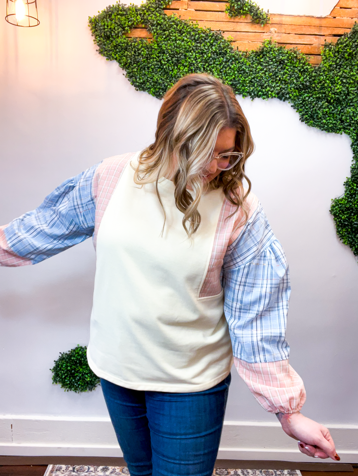 Picnic Plans Plaid Top in Banana Yellow *40% OFF* ALL SALES ARE FINAL*
