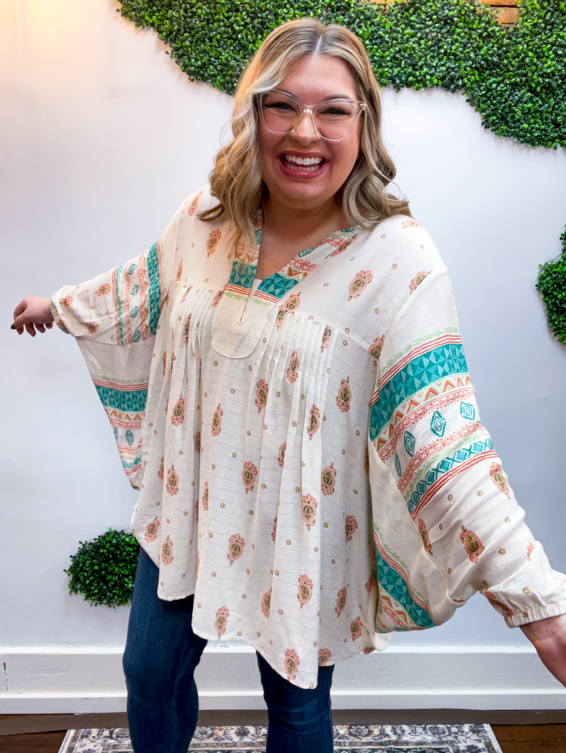 Easel | Desert Daydream Blouse