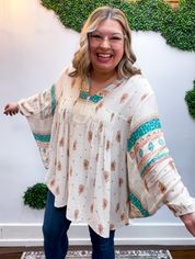 Easel | Desert Daydream Blouse