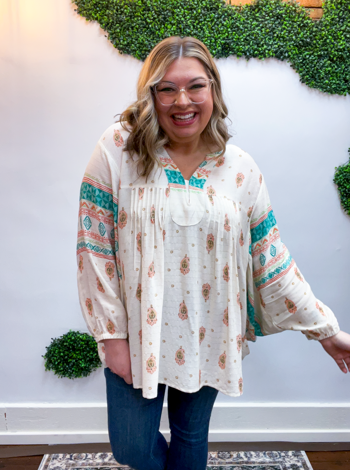 Easel | Desert Daydream Blouse