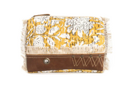 Myra | Golden Prairie Leaf Clutch Pouch *FINAL SALE*