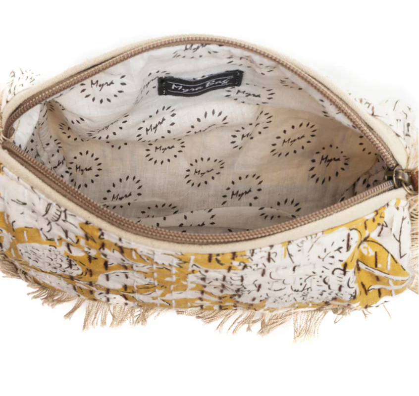 Myra | Golden Prairie Leaf Clutch Pouch *FINAL SALE*