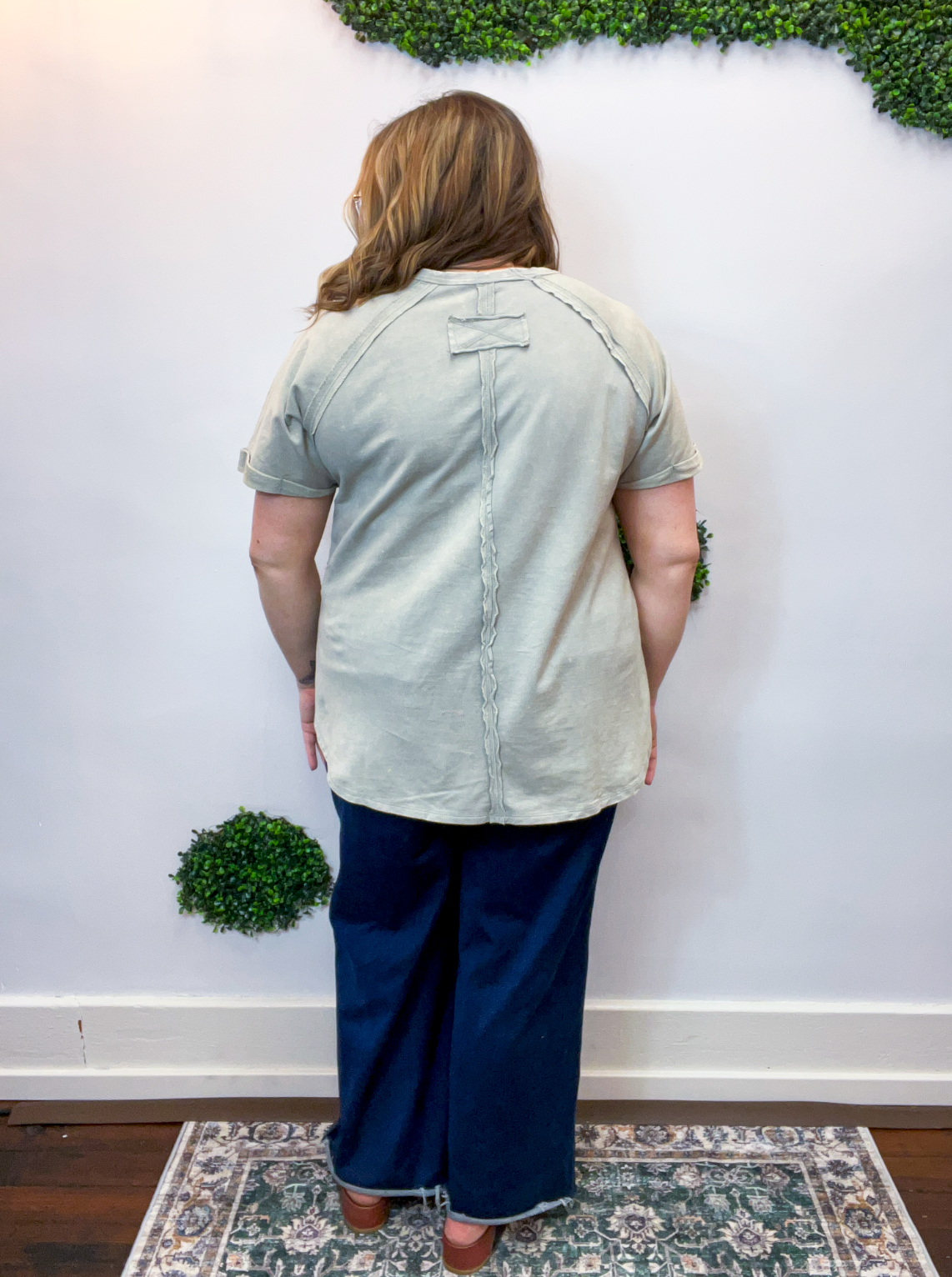 Sunkissed Crinkle Off Duty Top in Sleet