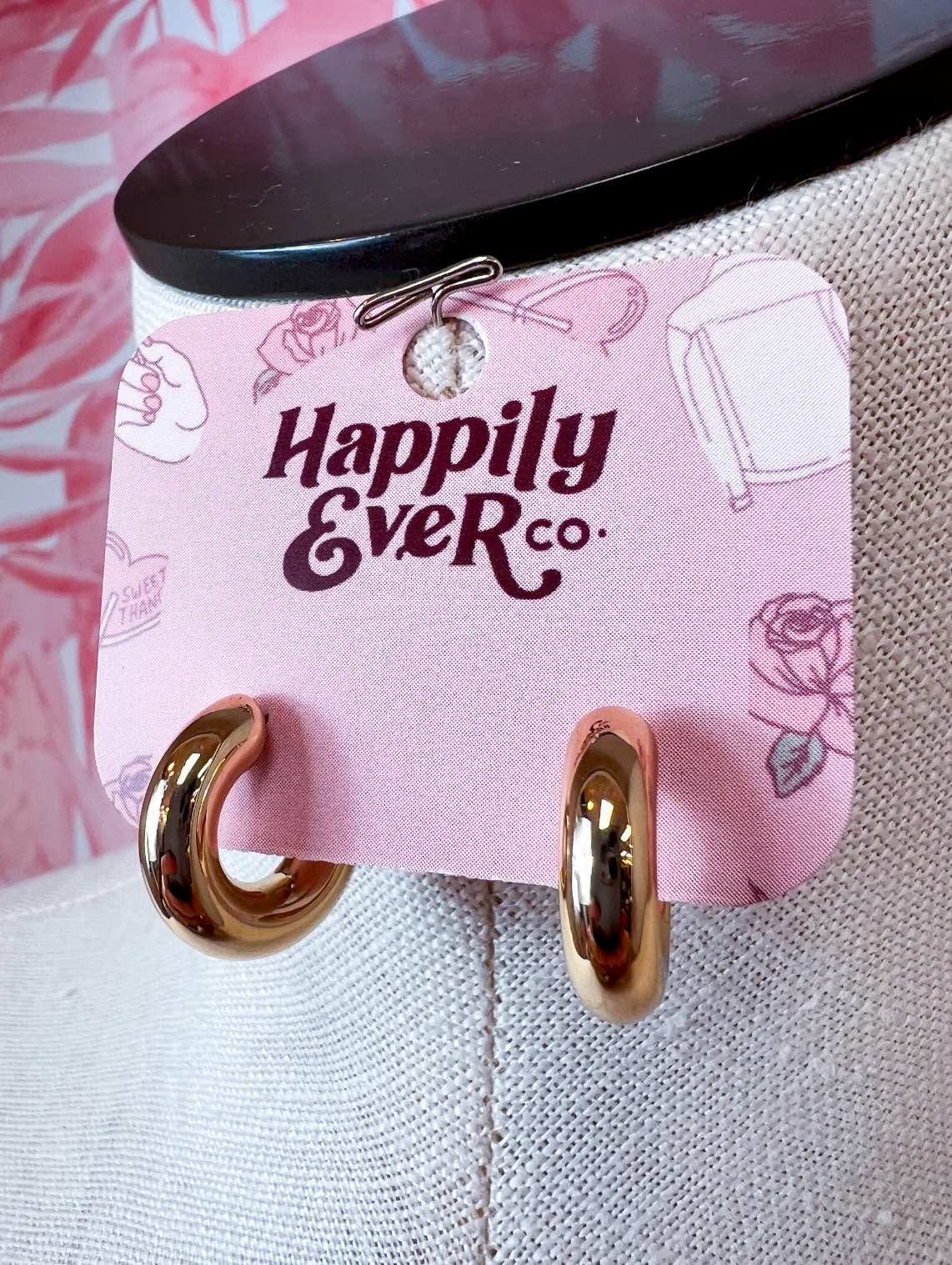 Butter Gold Hoops  *Final Sale*