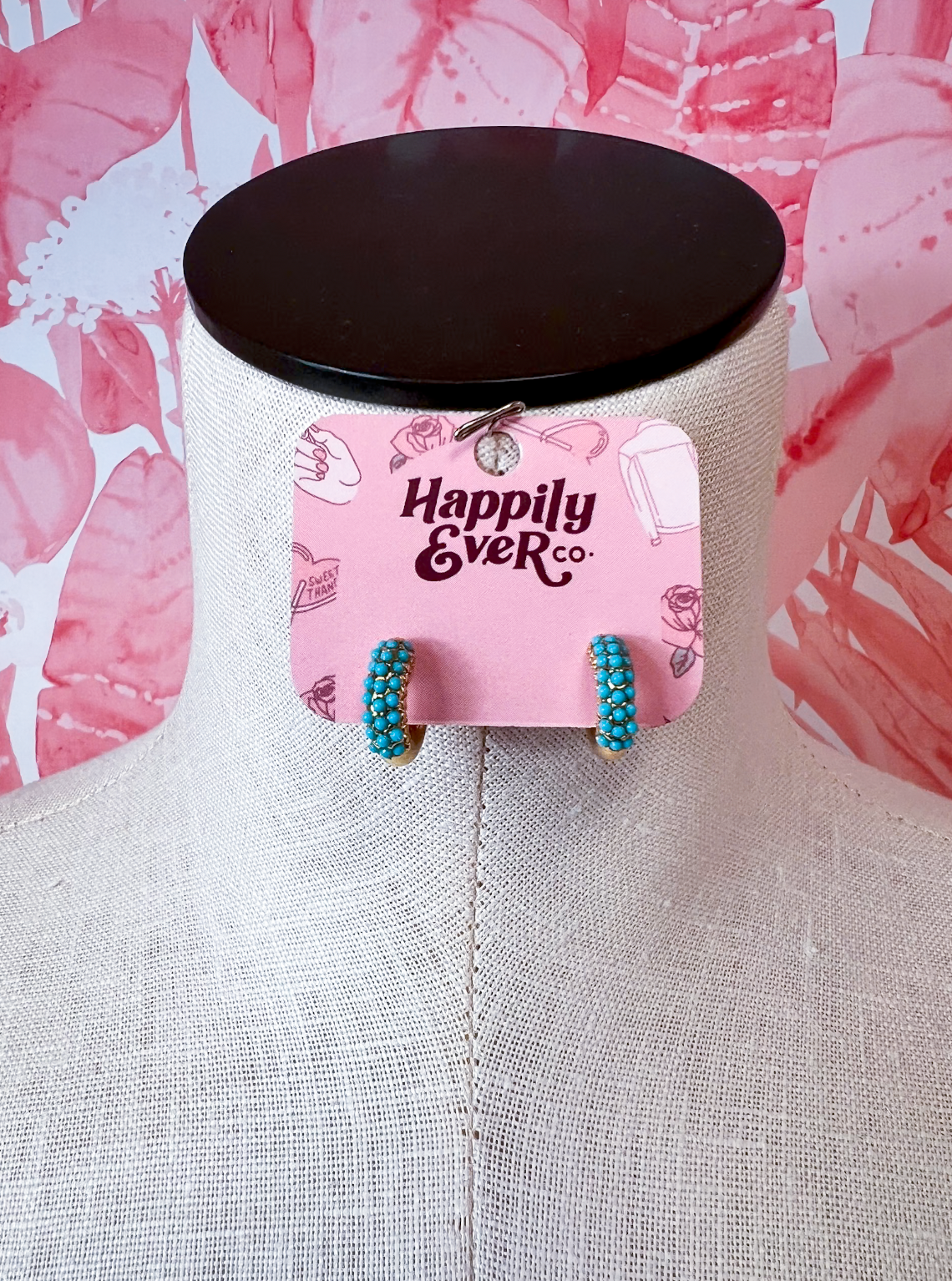 Bead Still My Heart Hoops *Final Sale*