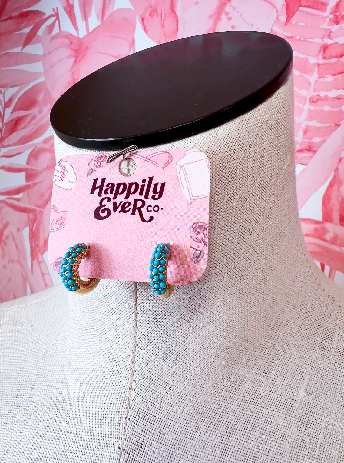 Bead Still My Heart Hoops *Final Sale*