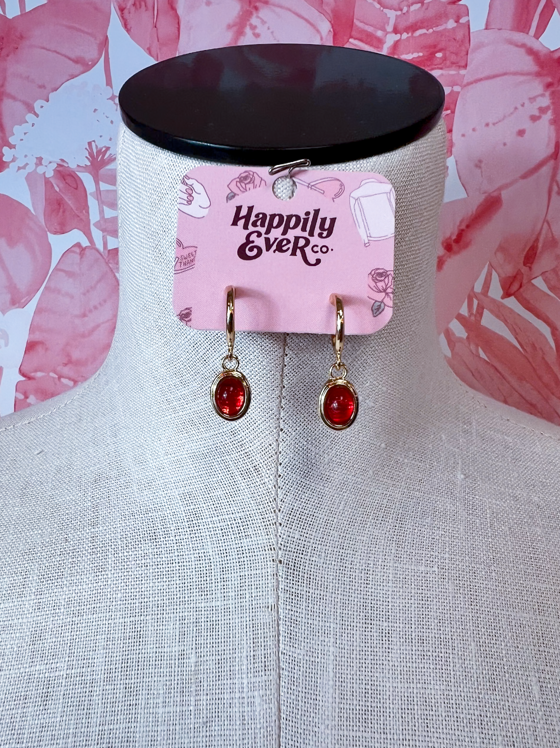Red-y for Anything Hoops  *Final Sale*