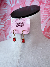 Red-y for Anything Hoops  *Final Sale*