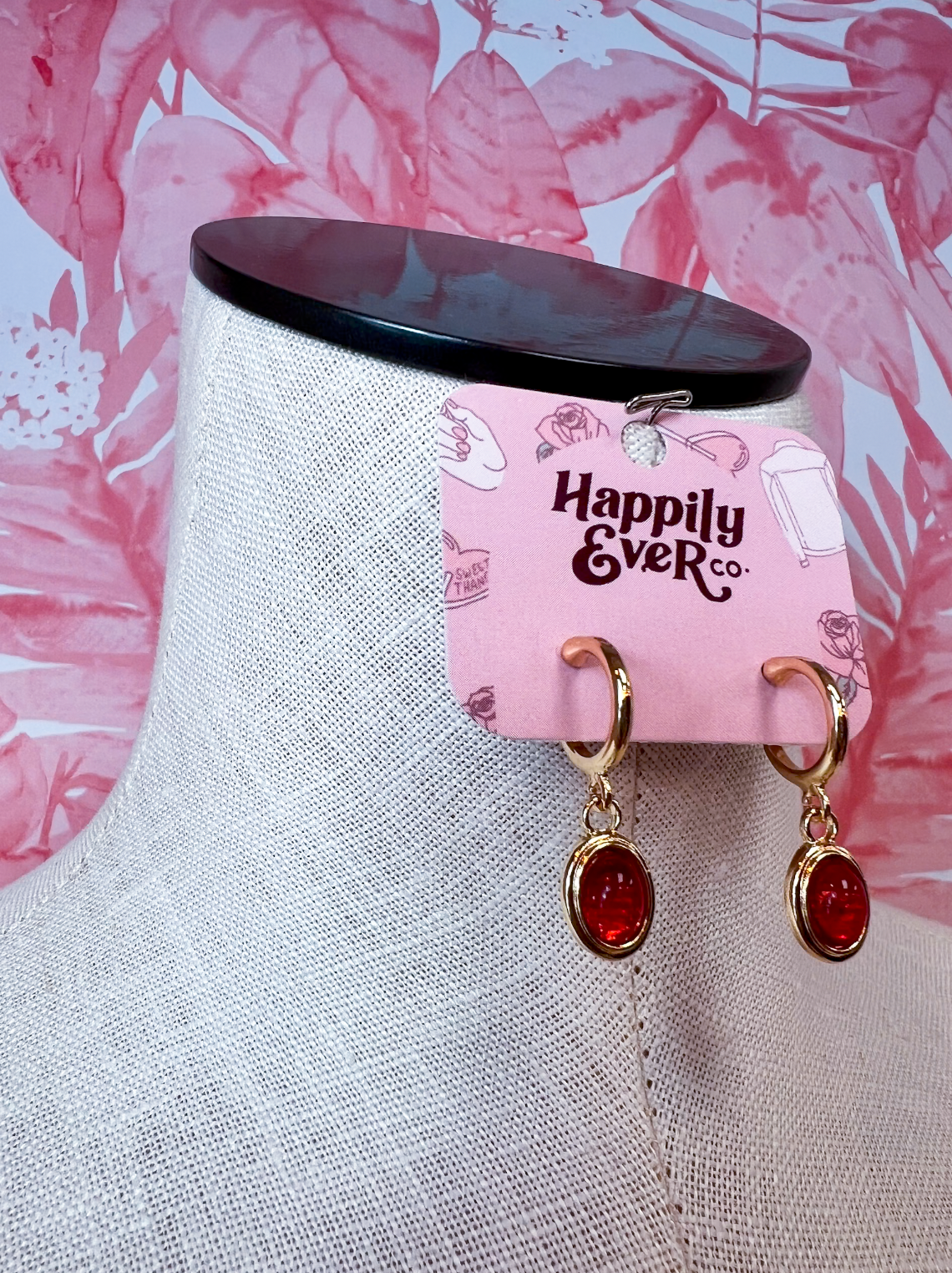 Red-y for Anything Hoops  *Final Sale*