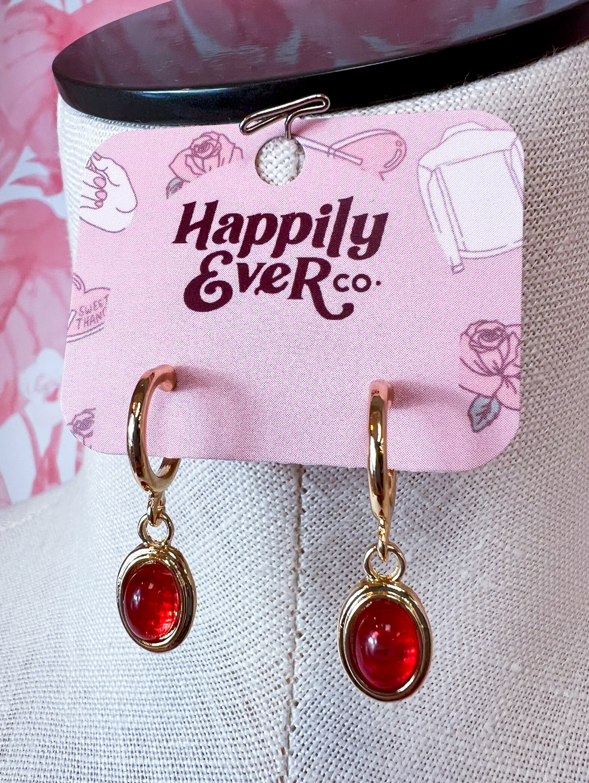 Red-y for Anything Hoops  *Final Sale*